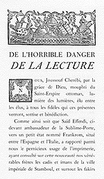 De l'horrible danger de la lecture