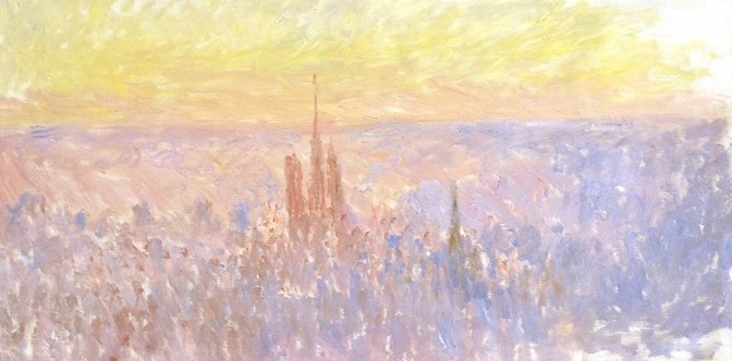 ue impressionniste d'une ville Monet - Vue générale de Rouen (1892)